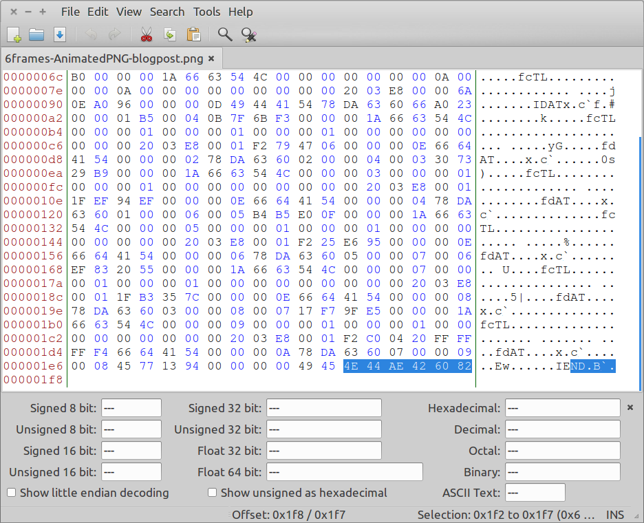 Little-endian representation of overflown values